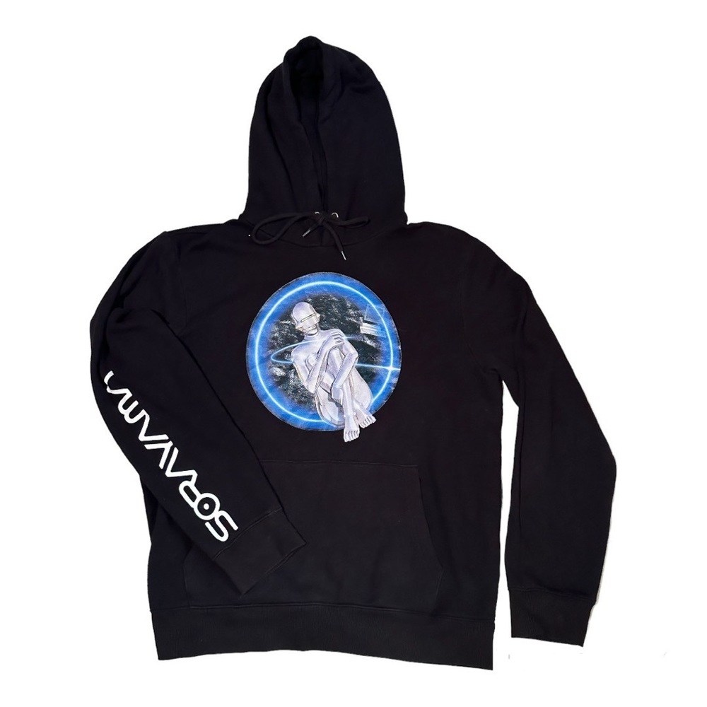 Super Rare Hajime Sorayama Collab Hoodie in Black